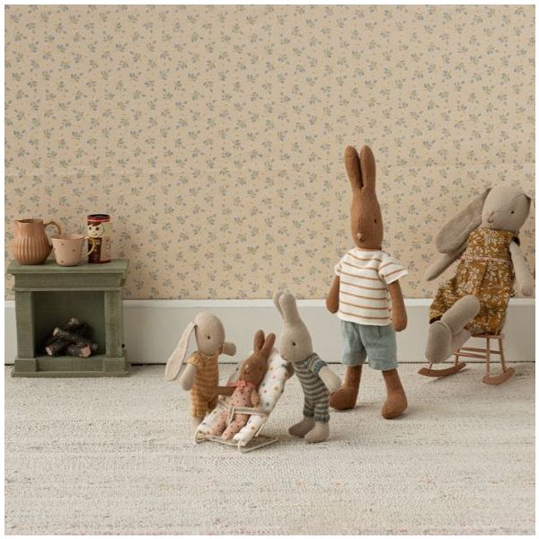 Transat bébé - Maison Lapin & Souris - Pois