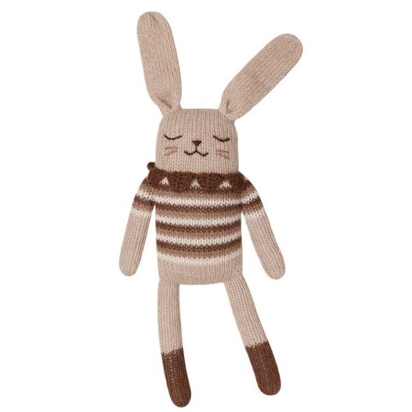 Doudou Lapin - Pull Vintage Sépia