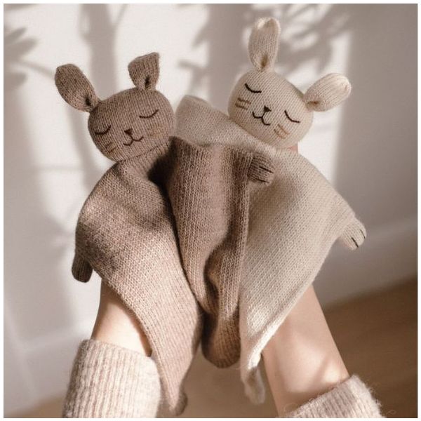 Doudou Tricot - Lapin Écru