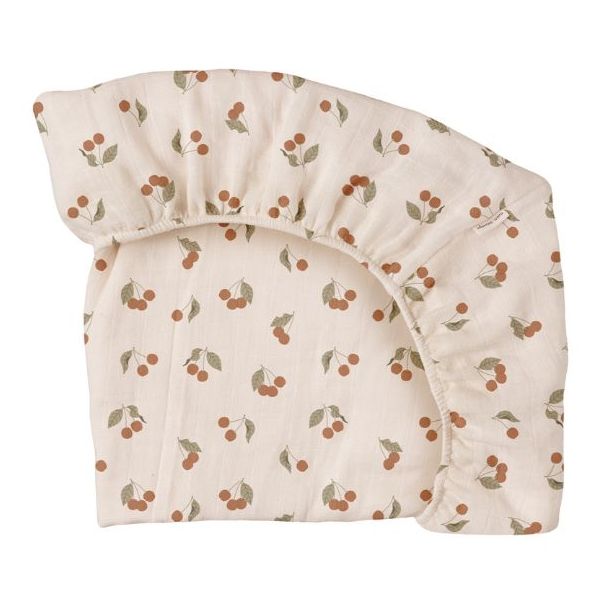 Drap housse 60 x 120 - Cerises