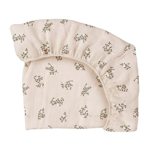 Drap housse 70 x 140 - Fleurs de Houx