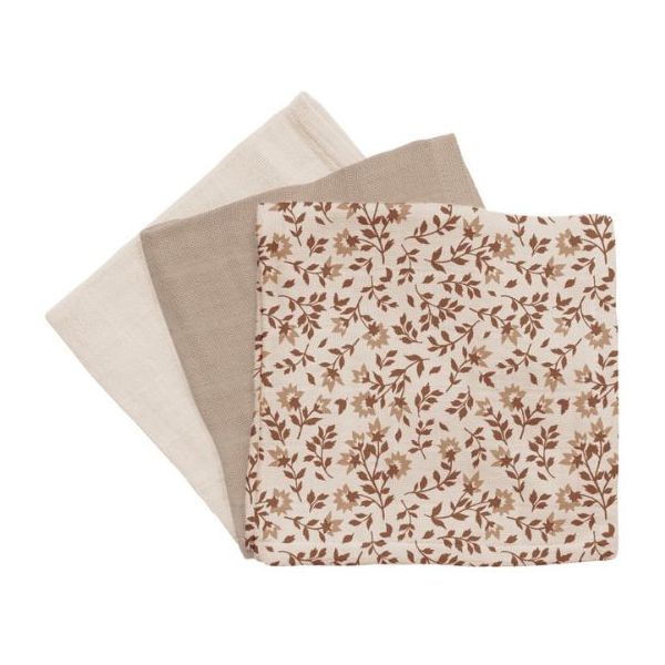 Set de 3 minis langes - Hibiscus