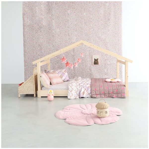 Lit cabane évolutif au sol Montessori Star Light 120 x 190 cm