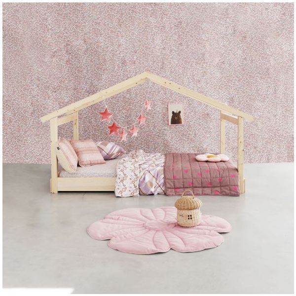 Lit cabane évolutif au sol Montessori Star Light 120 x 190 cm