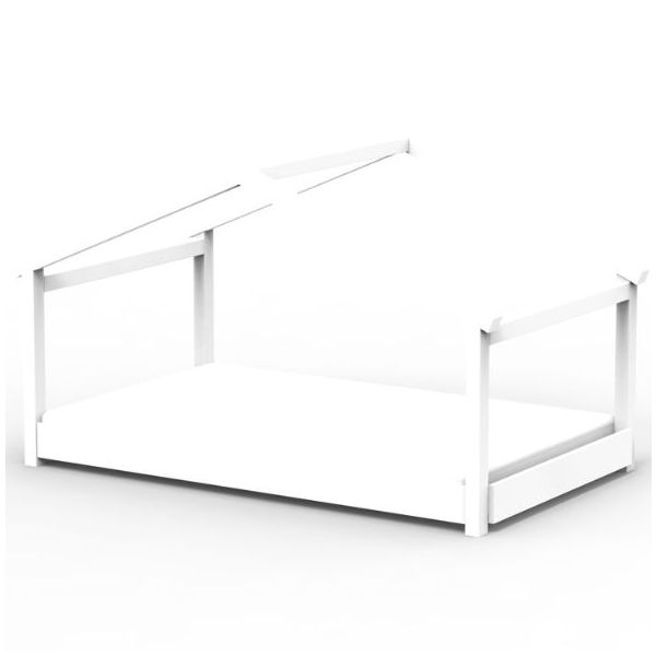 Lit cabane évolutif au sol Montessori Star Light 120 x 190 cm