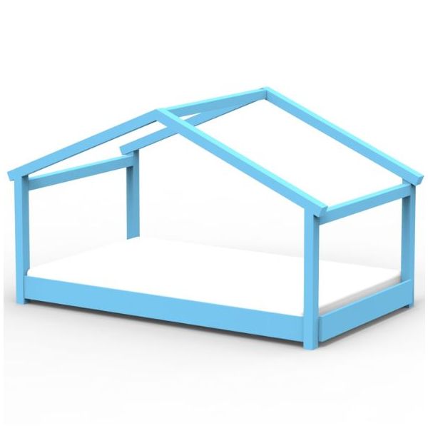 Lit cabane évolutif au sol Montessori Star Light 120 x 190 cm