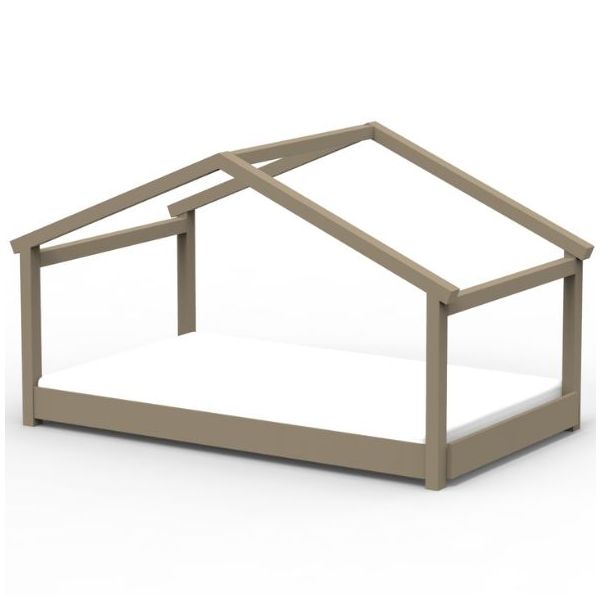 Lit cabane évolutif au sol Montessori Star Light 120 x 190 cm