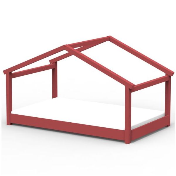 Lit cabane évolutif au sol Montessori Star Light 120 x 190 cm