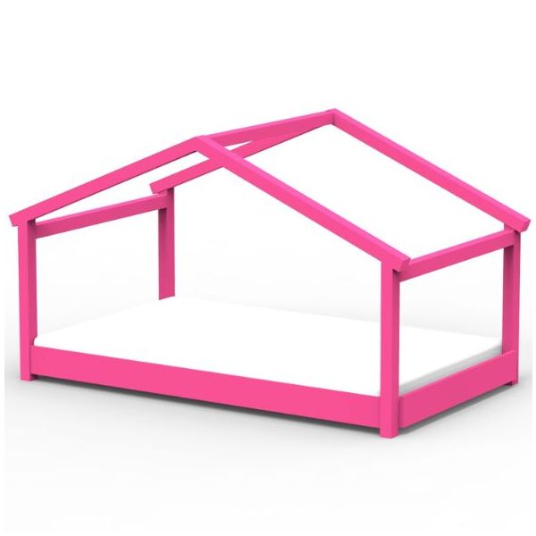 Lit cabane évolutif au sol Montessori Star Light 120 x 190 cm