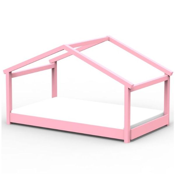 Lit cabane évolutif au sol Montessori Star Light 120 x 190 cm