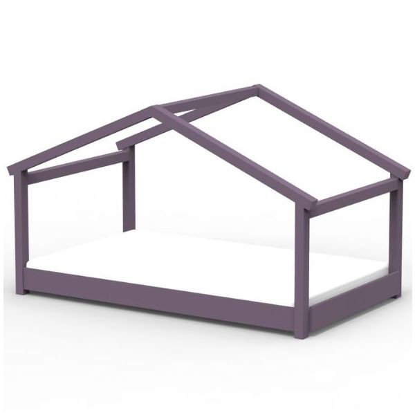 Lit cabane évolutif au sol Montessori Star Light 120 x 190 cm