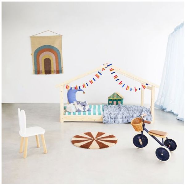 Star Light Montessori Convertible Single Floor House Bed 90 x 200 cm