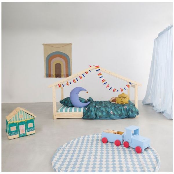 Star Light Montessori Convertible Single Floor House Bed 90 x 200 cm