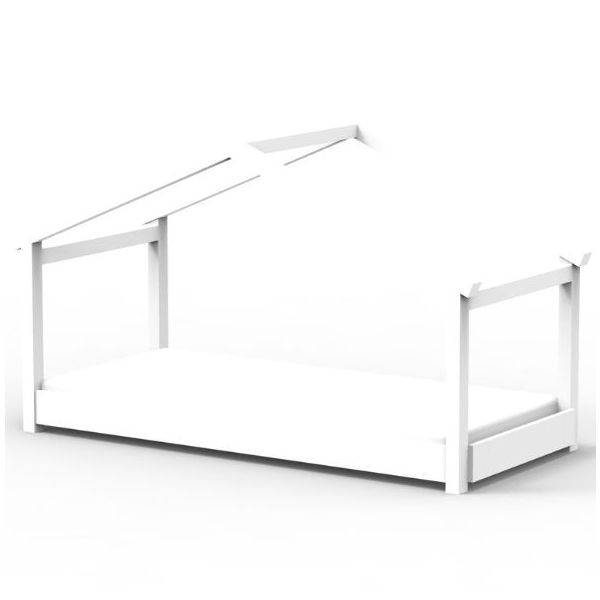 Star Light Montessori Convertible Single Floor House Bed 90 x 200 cm