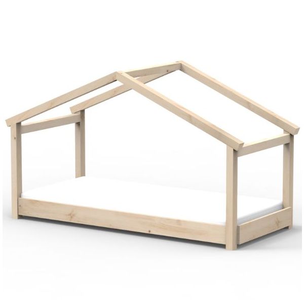 Star Light Montessori Convertible Single Floor House Bed 90 x 200 cm