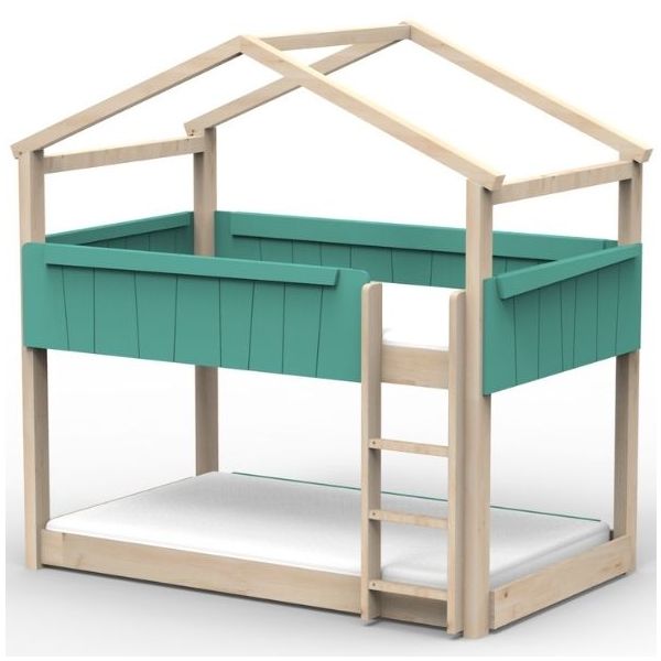 Star Light Convertible Floor Bunk House Bed 120 x 200 cm