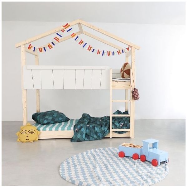Star Light Convertible Floor Bunk House Bed 90 x 200 cm