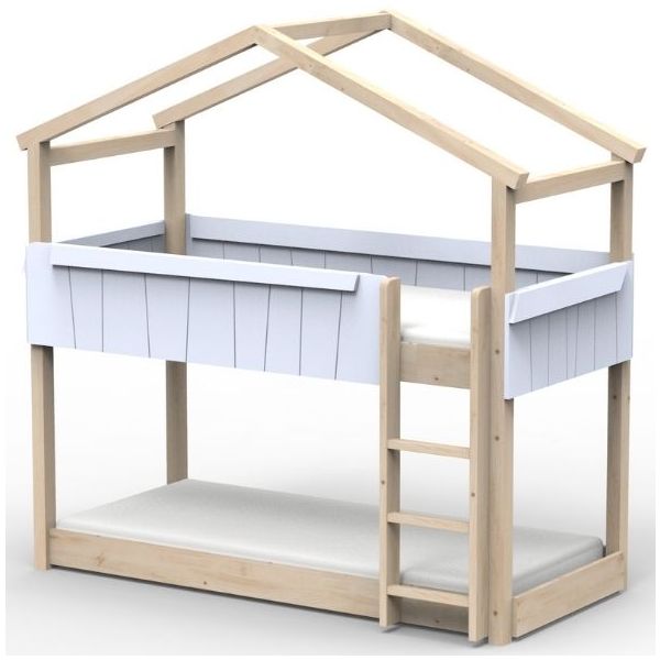 Star Light Convertible Floor Bunk House Bed 90 x 200 cm