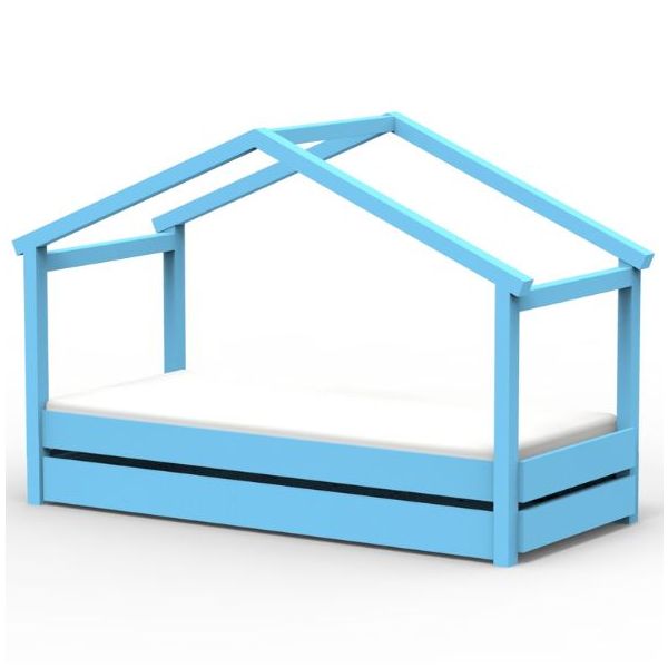 Star Light Convertible House Bed with Trundle Drawer 90 x 200 cm