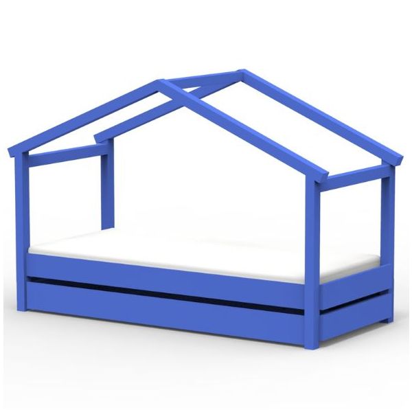 Star Light Convertible House Bed with Trundle Drawer 90 x 200 cm