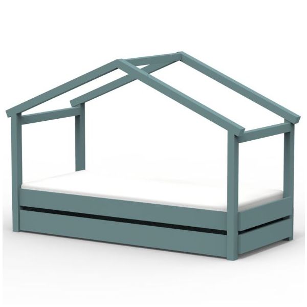 Star Light Convertible House Bed with Trundle Drawer 90 x 200 cm