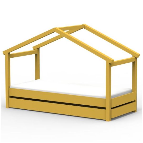 Star Light Convertible House Bed with Trundle Drawer 90 x 200 cm