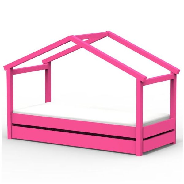 Star Light Convertible House Bed with Trundle Drawer 90 x 200 cm