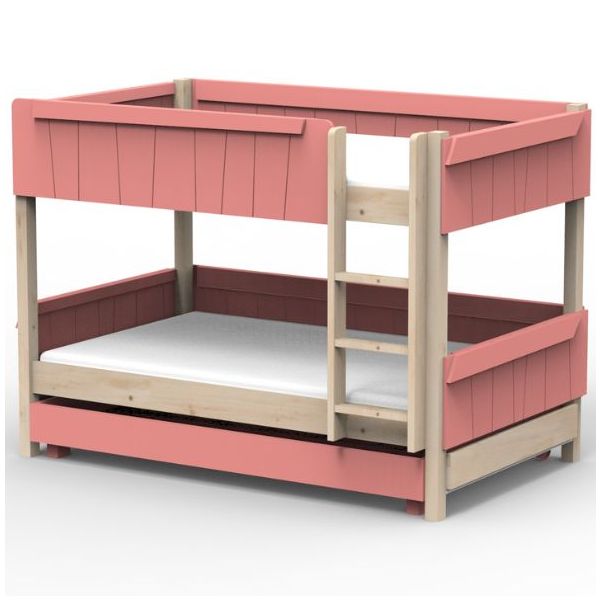 Star Light Convertible Bunk Bed with Trundle Drawer 120 x 190 cm