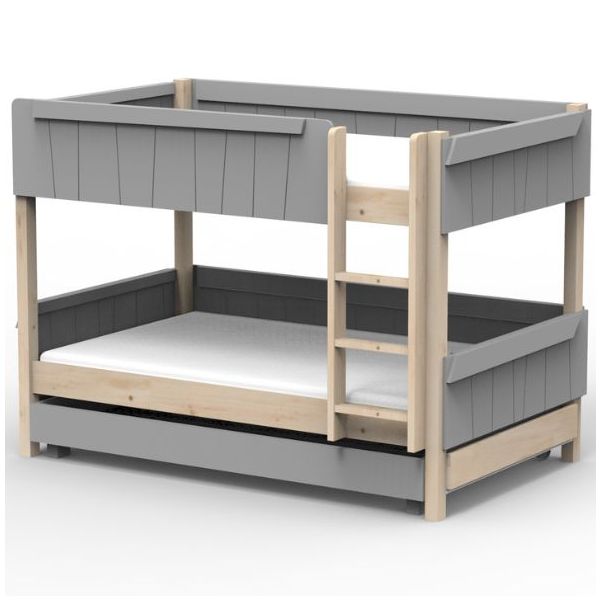 Star Light Convertible Bunk Bed with Trundle Drawer 120 x 190 cm