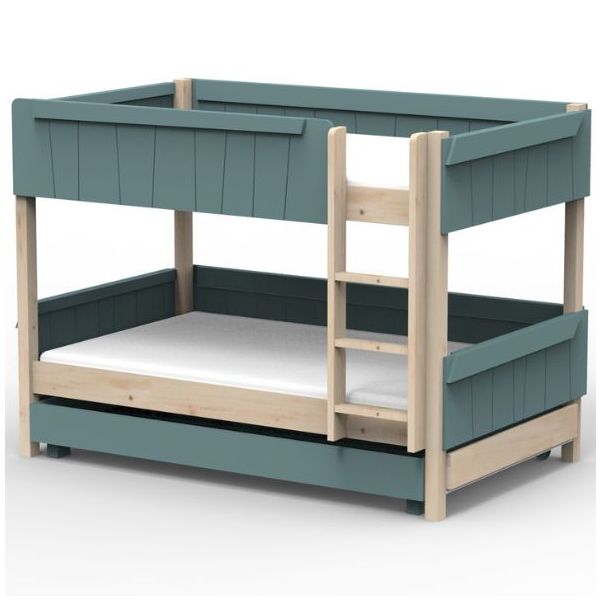 Star Light Convertible Bunk Bed with Trundle Drawer 120 x 190 cm