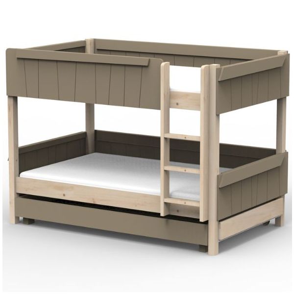 Star Light Convertible Bunk Bed with Trundle Drawer 120 x 190 cm