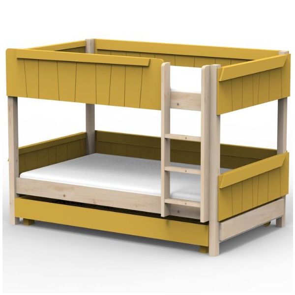 Star Light Convertible Bunk Bed with Trundle Drawer 120 x 190 cm