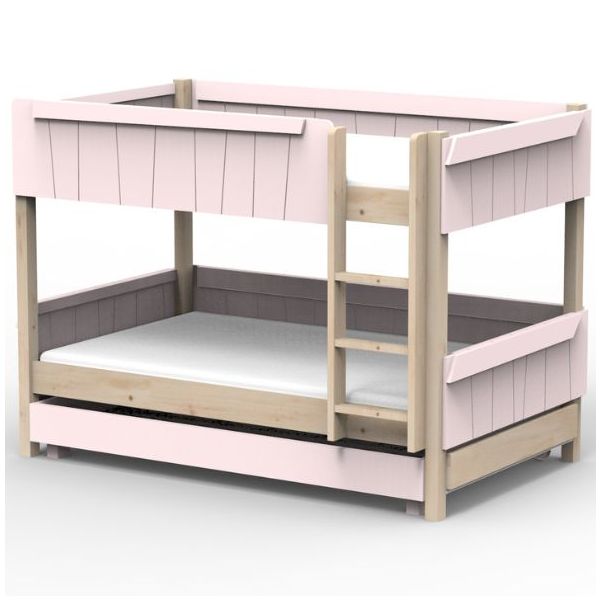 Star Light Convertible Bunk Bed with Trundle Drawer 120 x 190 cm