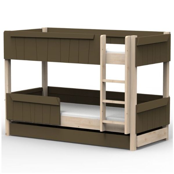 Star Light Convertible Bunk Bed with Trundle Drawer 90 x 200 cm