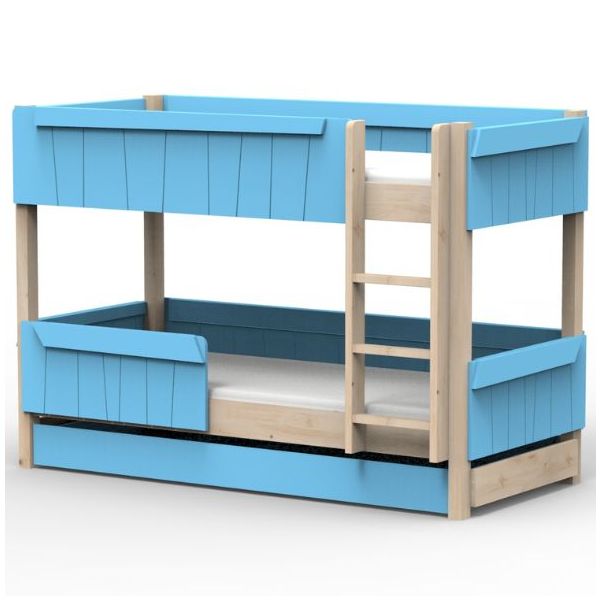 Star Light Convertible Bunk Bed with Trundle Drawer 90 x 200 cm