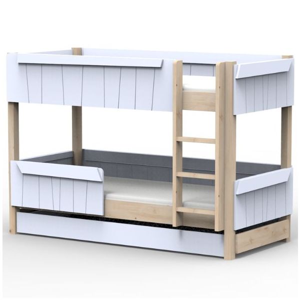 Star Light Convertible Bunk Bed with Trundle Drawer 90 x 190 cm