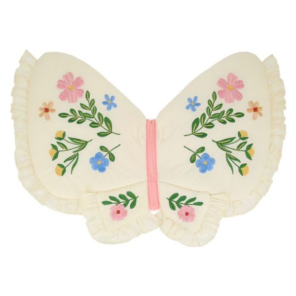 Ailes de papillon brodées - Rose