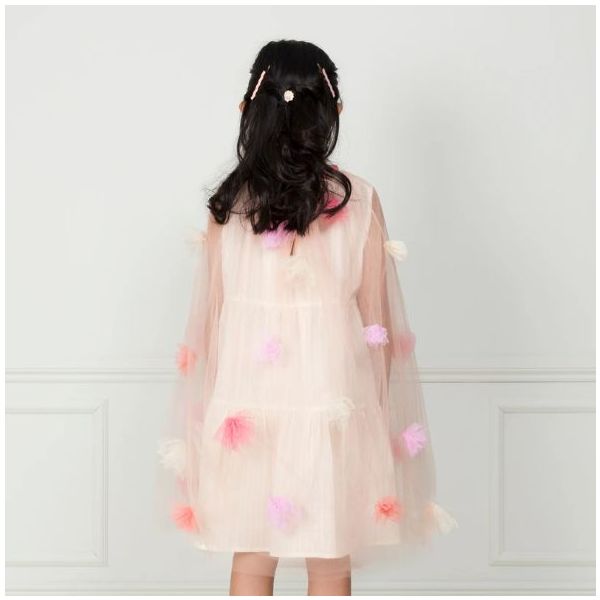 Cape florale - 3-6 ans - Rose