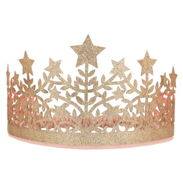 Couronne étoilée à paillettes - Doré