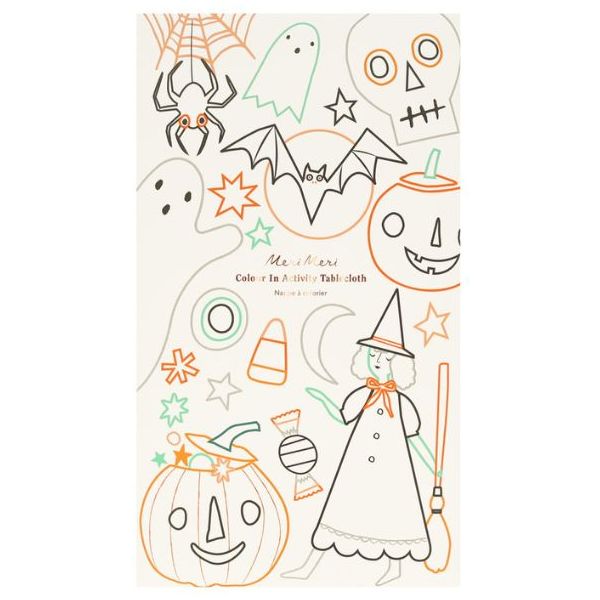 Nappe en papier à colorier 127 x 238 cm - Halloween