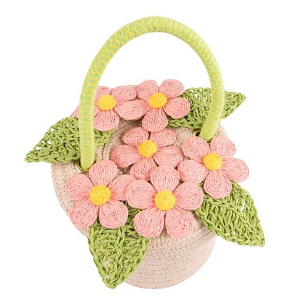 Sac panier tressé - Pot de fleurs