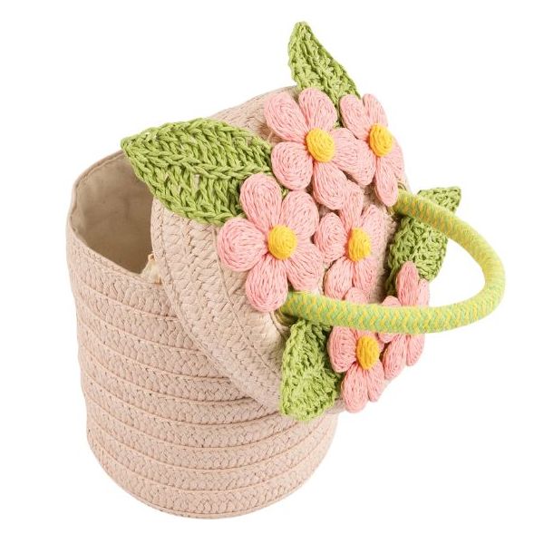 Sac panier tressé - Pot de fleurs