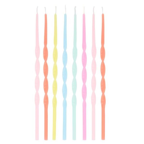 Set de 16 bougies d'anniversaire - Liberty Rainbow Garden Party