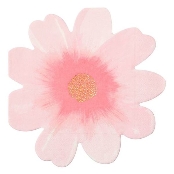 Set de 16 serviettes - Fleurs
