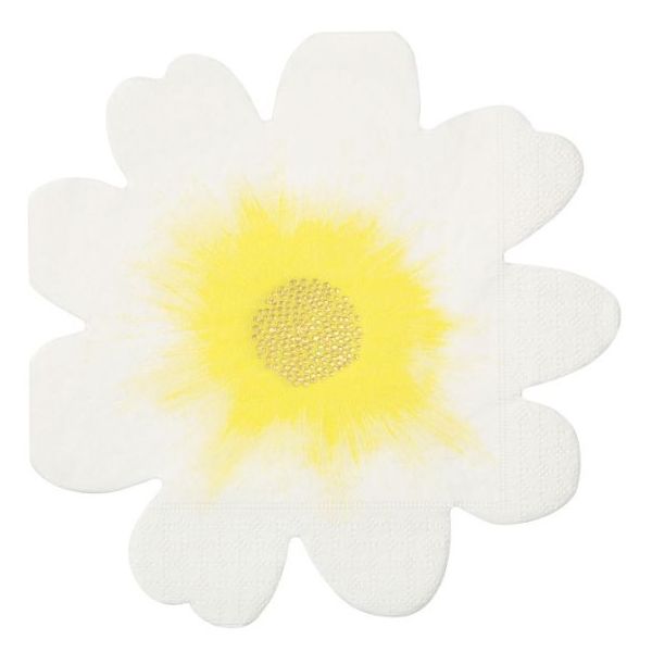 Set de 16 serviettes - Fleurs