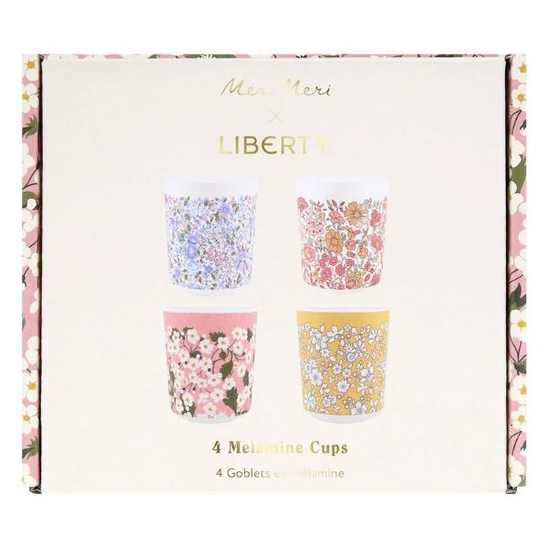 Set de 4 gobelets en mélamine - Liberty