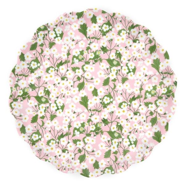 Set de 4 grandes assiettes en mélamine - Liberty