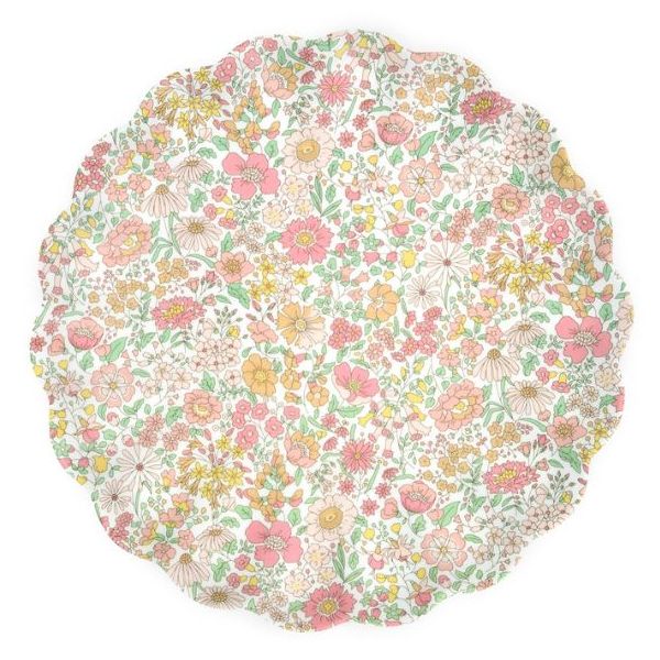 Set de 4 grandes assiettes en mélamine - Liberty