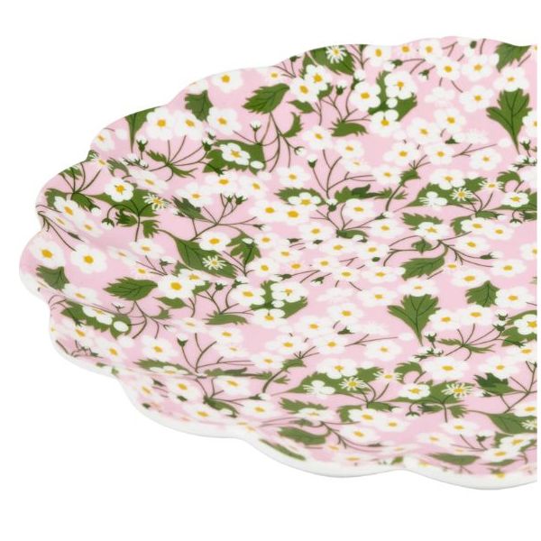 Set de 4 grandes assiettes en mélamine - Liberty