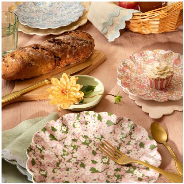 Set de 4 petites assiettes en mélamine - Liberty